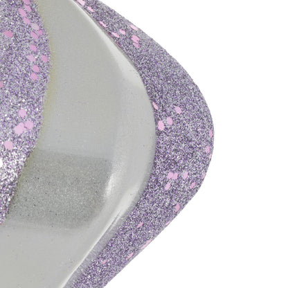 Vickerman 6" Lilac Candy Glitter Swirl Diamond Christmas Ornament