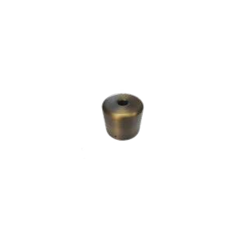 Westgate Solid Brass Auxiliary Cap With 1/2In NPT Hub For 3In Dia. PVC Posts, Landscape Lighting, Bronze Finish