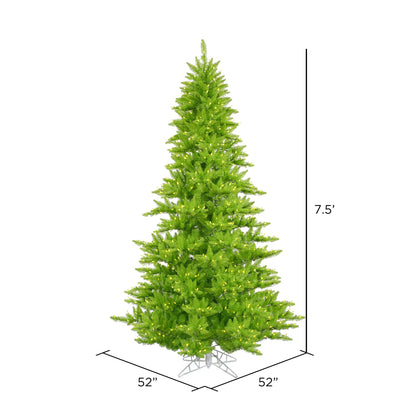 Vickerman 7.5' Lime Fir Artificial Christmas Tree Lime  Dura-lit LED Lights