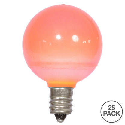 Vickerman G40 Pink Ceramic LED Replacement Bulb package of 25