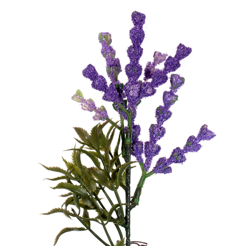 Vickerman 16" Purple Artificial Lavender Wreath.