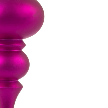 Vickerman 7" Fuchsia 4-Finish Finial Ornament 8 per Box