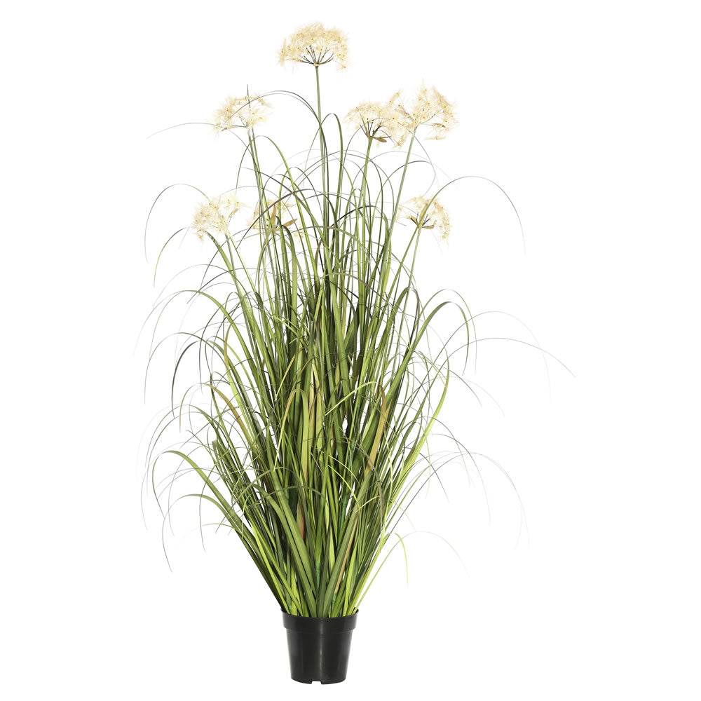 Vickerman 60" Artificial Potted Green Grass.