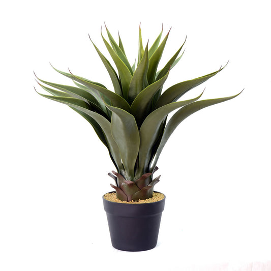 Vickerman 22" Artificial Green Potted Aloe Vera.