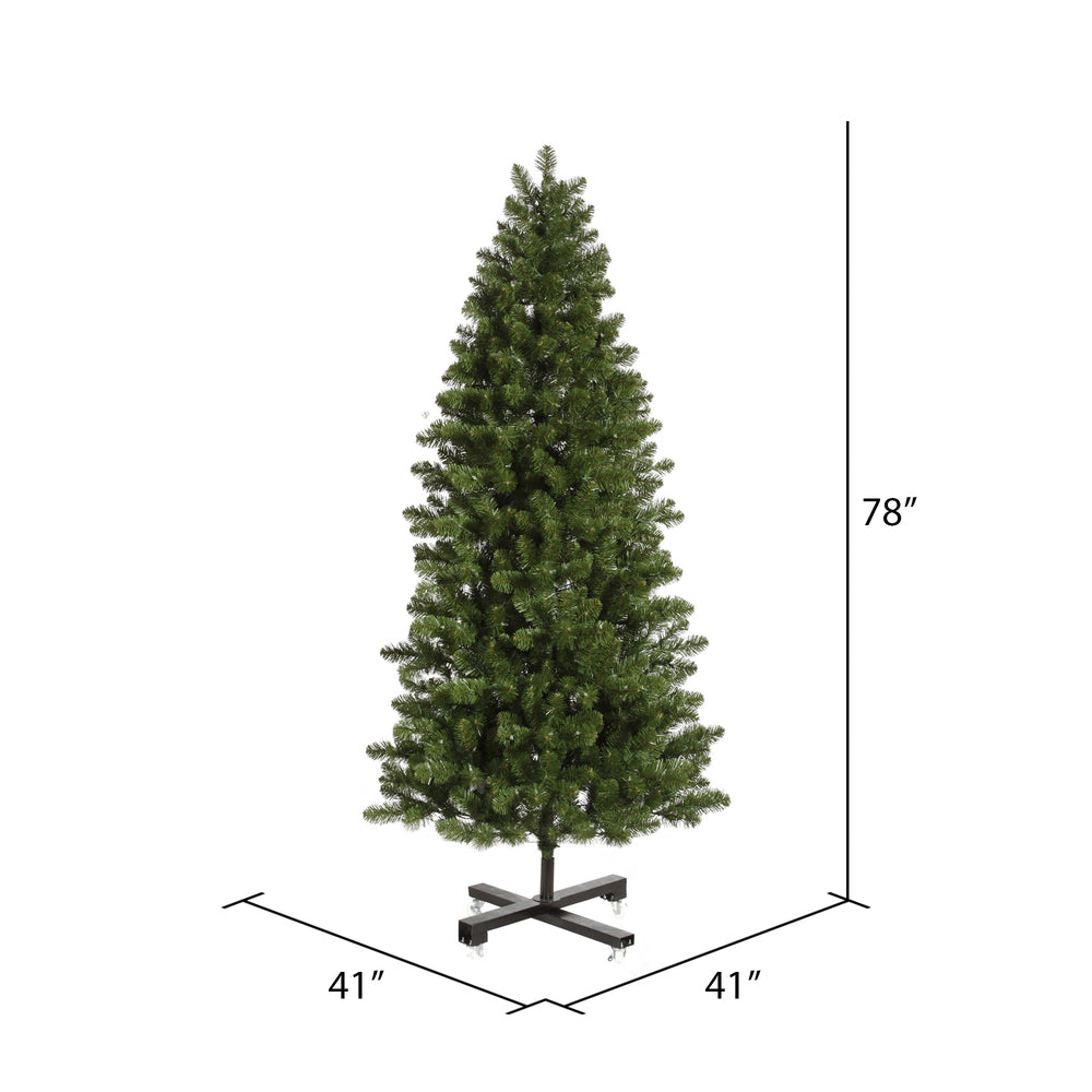 Vickerman 6.5' x 41" Slim Grand Teton Artificial Christmas Tree Unlit