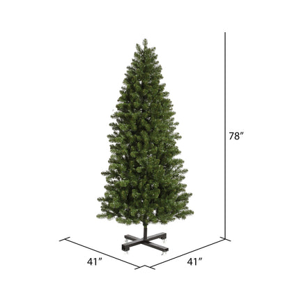 Vickerman 6.5' x 41" Slim Grand Teton Artificial Christmas Tree Unlit