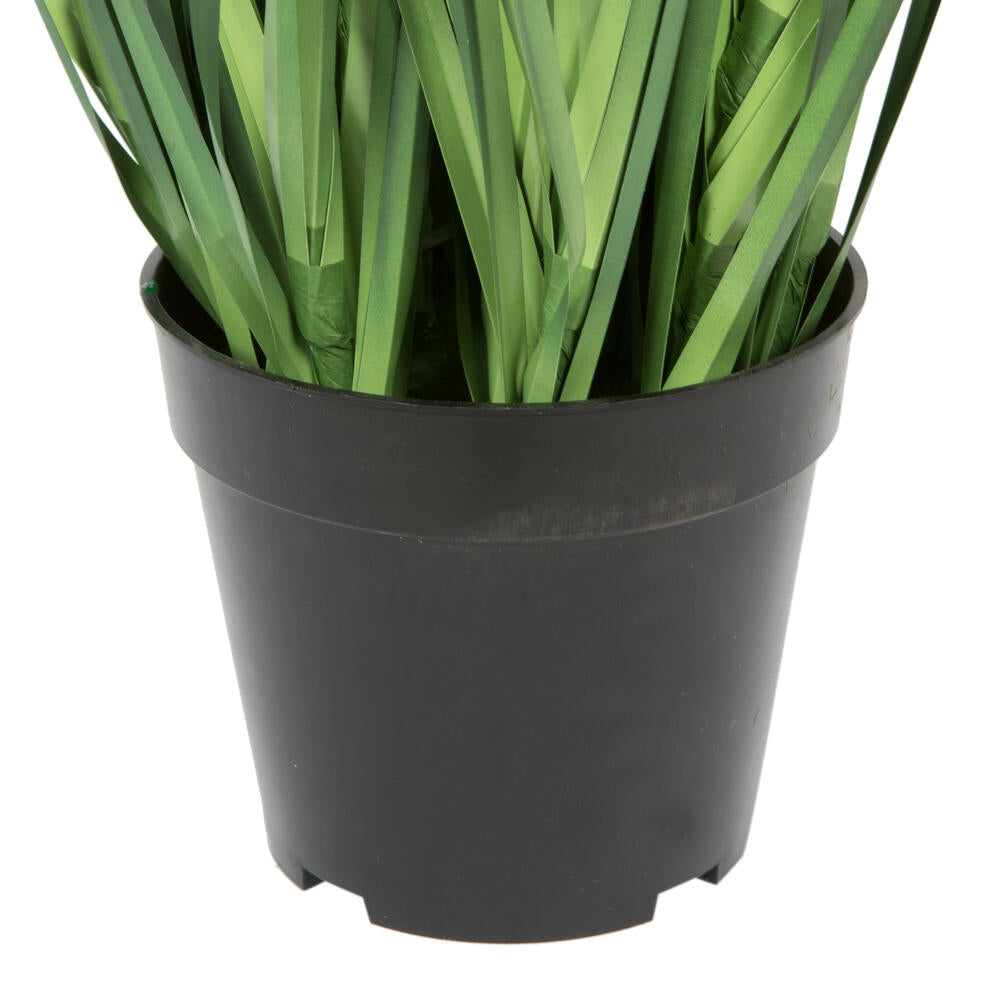 Vickerman 48" PVC Artificial Potted Green Sheep's Grass and Plastic Grass.