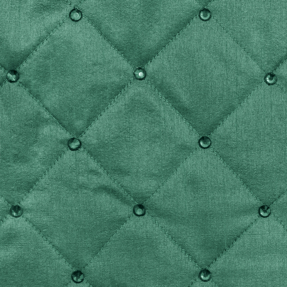 Vickerman 52" Green Quilt Stitch Jewel Christmas Tree skirt