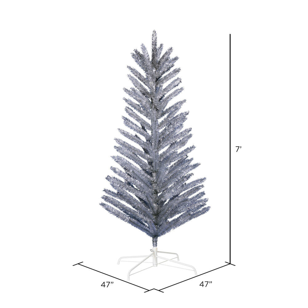 Vickerman 7' x 47" Vintage Aluminum Artificial Christmas Tree Unlit