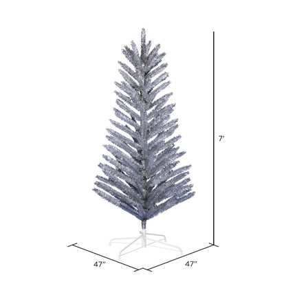 Vickerman 7' x 47" Vintage Aluminum Artificial Christmas Tree Unlit