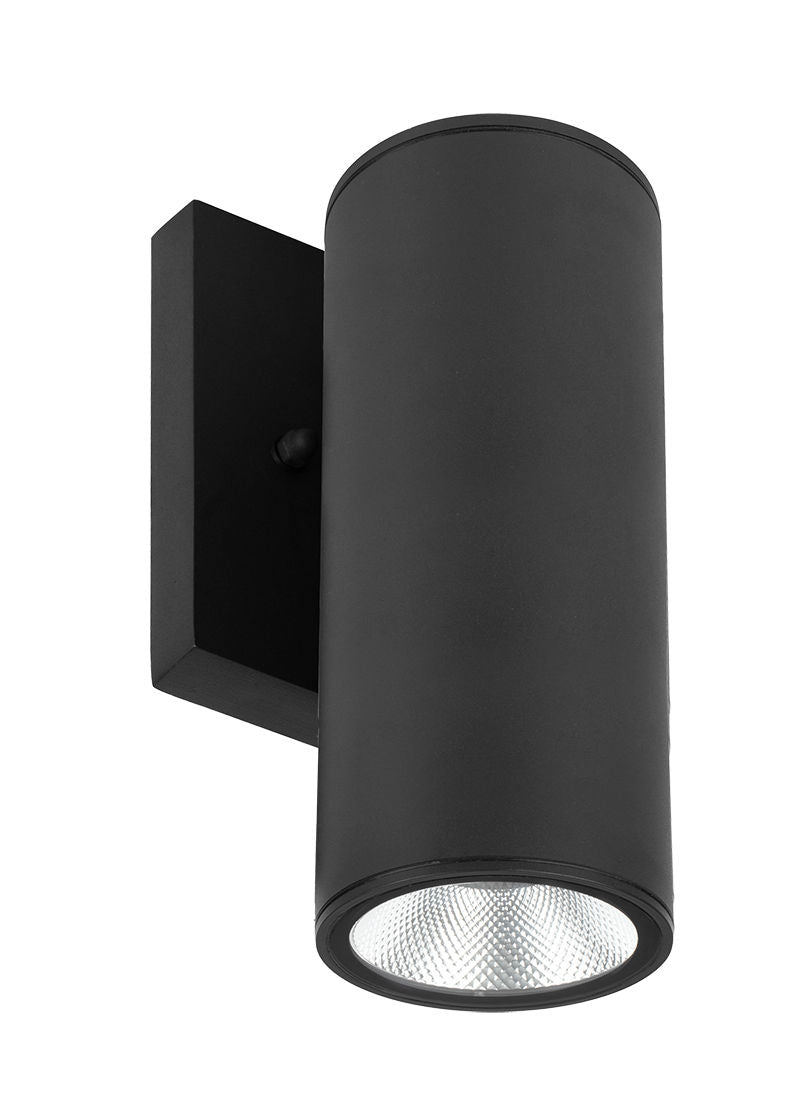 Westgate 2In Wall Cyl. Down Light 6W 30K/40K/50K Dim. - Black, Outdoor Lighting, 6W, 400 Lumens, 3000K/4000K/5000K, Black Finish