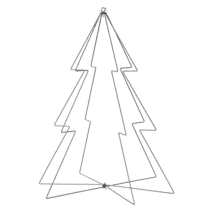 Vickerman 300 lights x 30" Warm White Twinkle LED Tree Steel Wire Silhouette Light.