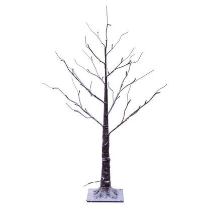 Vickerman 3' Brown Frosted Twig Tree Warm White 3mm Wide Angle LED lights