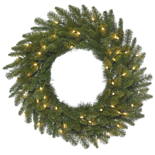 Vickerman 20" Durango Spruce Artificial Christmas Wreath Clear Dura-lit Incandescent Lights