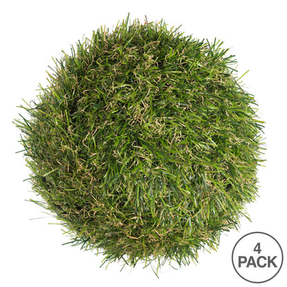 Vickerman 5.5" Artificial Green Grass Ball Set of 4