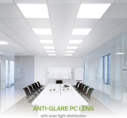 ASD Lighting LED Back-Lit Panel 2x2ft 20/25/30W 120-277V 0-10V Dimmable 3500/4000/5000K White UL DLC Premium 4 pack
