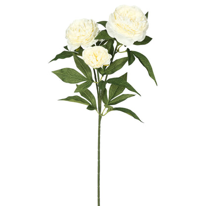 Vickerman 27" Artificial Cream Rose Spray. Includes 3 sprays per pack.