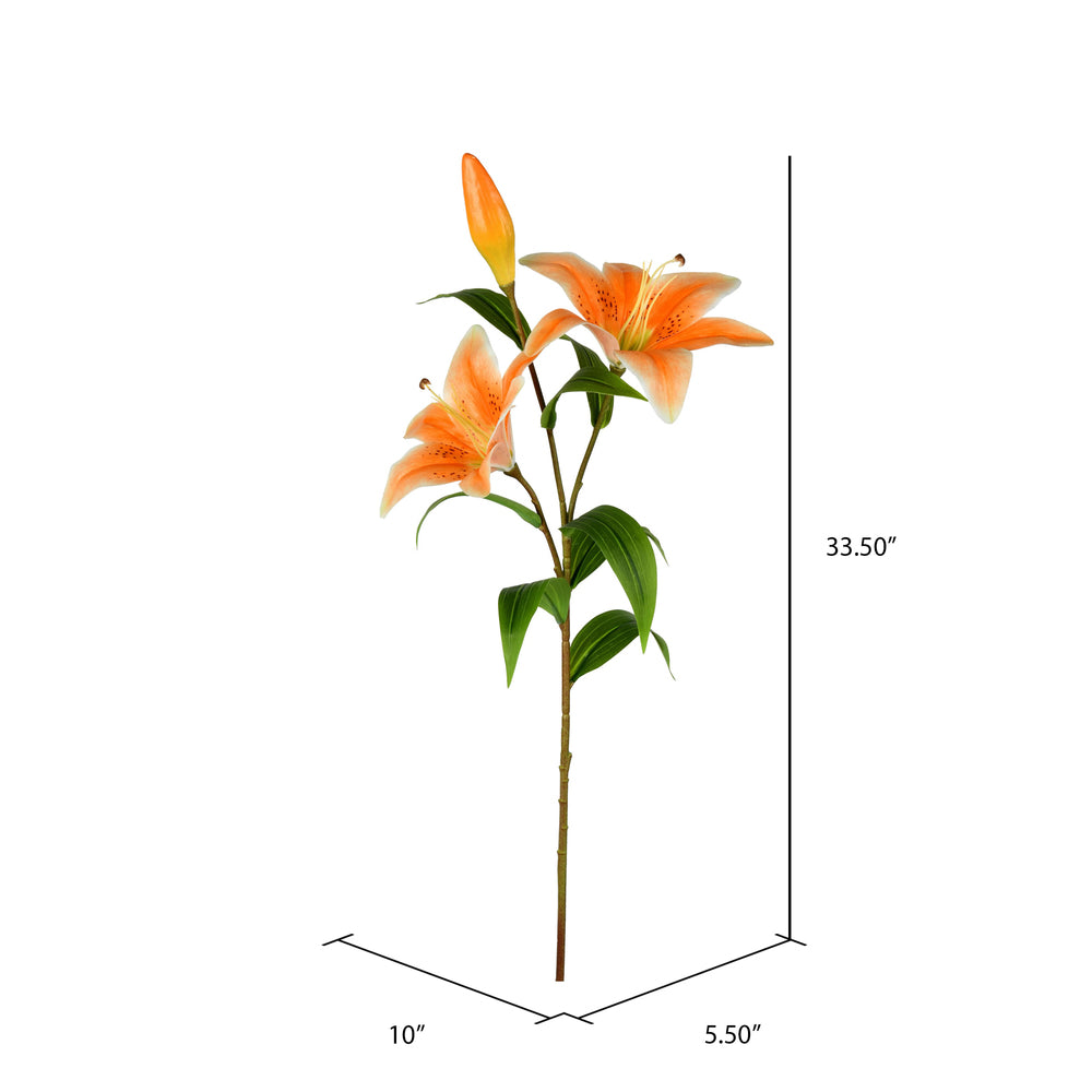 Vickerman 33.5" Artificial Lily Spray