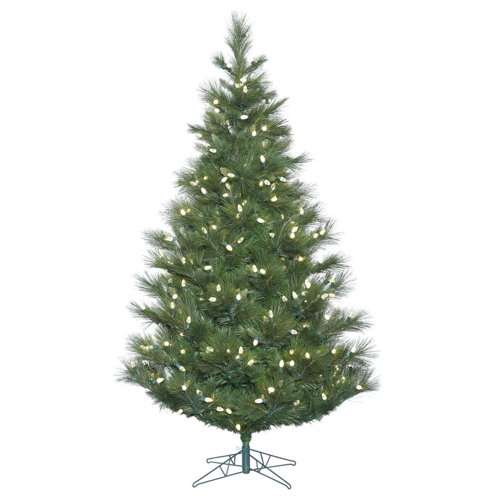 Vickerman 7.5' Norway Pine Artificial Christmas Tree with 375 Warm White C7 LED Lights