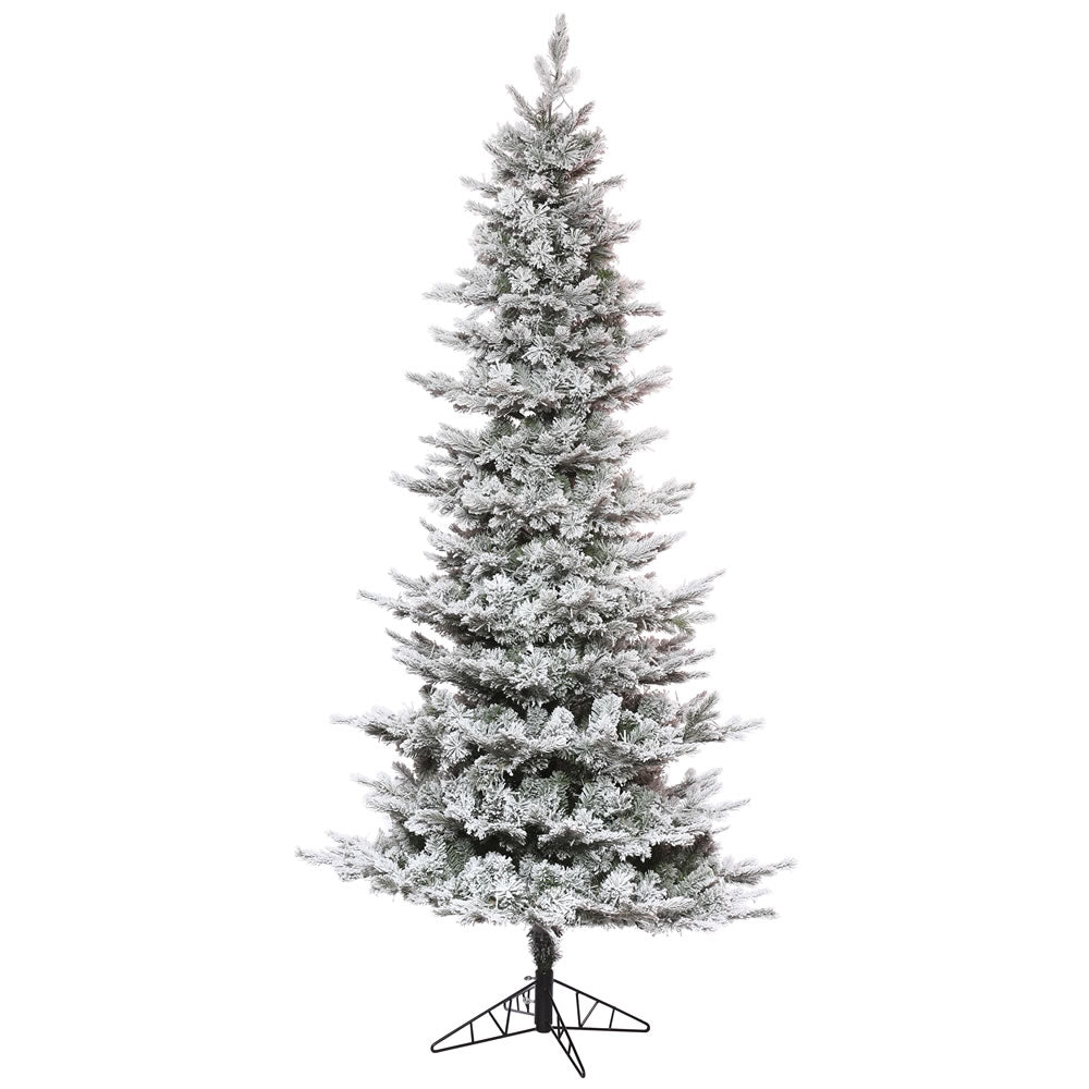 Vickerman 10' x 58" Flocked Kiana Artificial Christmas Tree Unlit