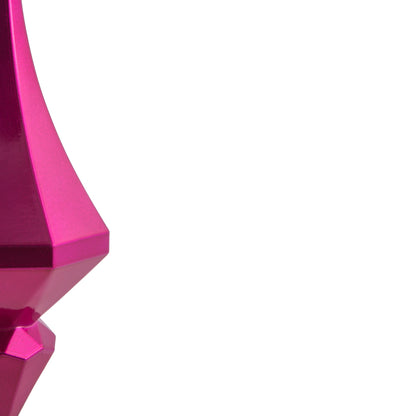 Vickerman 8" Fuchsia Candy Finish Diamond Finial Ornament Pack of 2