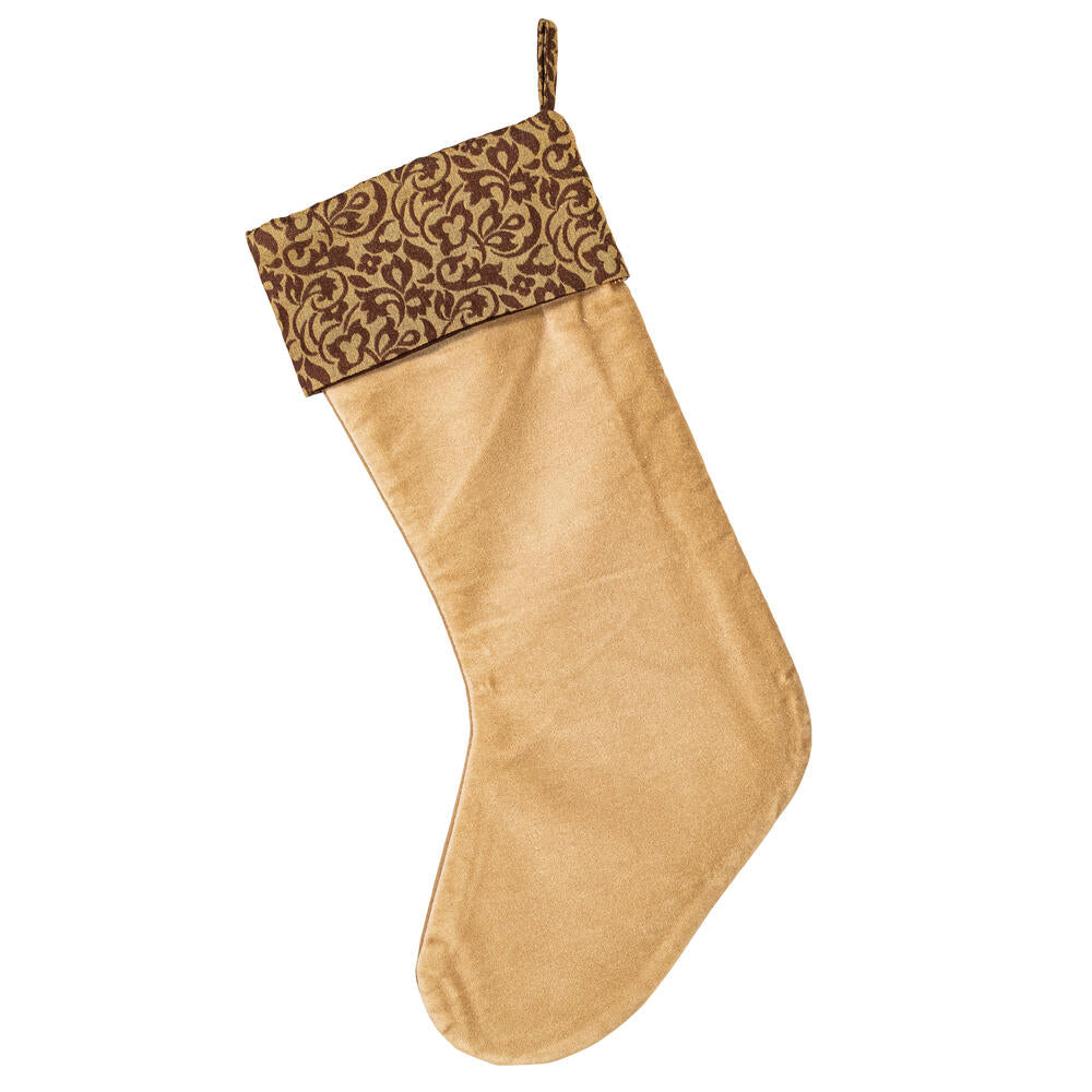 Vickerman Decorative 8" x 19" Brocade Brilliance Christmas Stocking