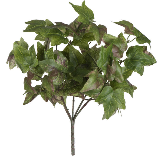 Vickerman 13" Artificial Green Ivy Bush Pack of 2