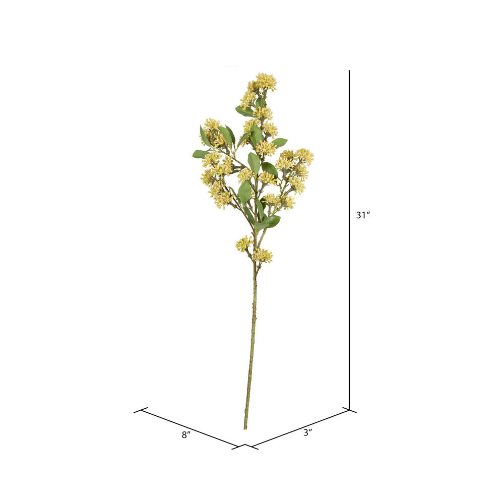 Vickerman 31" Bumblebee Yellow Artificial Wild Berry Spray 2 per bag.