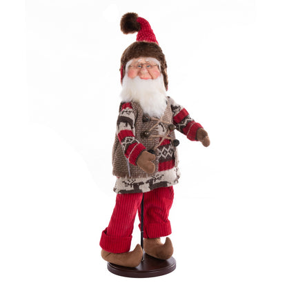 Vickerman 17" Woodland Collection Santa Doll with Stand