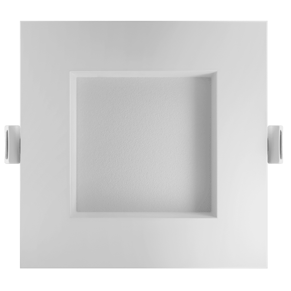Goodlite 6 Inch LED Regress Square Slim Luminaire Wattage Selectable 28W, 18W, Or 10W, Selectable Color Temperature 27,30,35,41, Or 50K