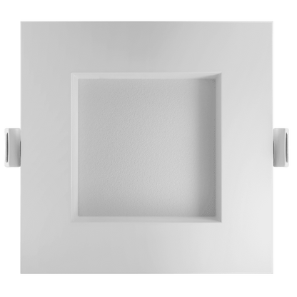 Goodlite 6 Inch LED Regress Square Slim Luminaire Wattage Selectable 28W, 18W, Or 10W, Selectable Color Temperature 27,30,35,41, Or 50K