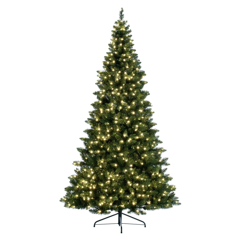 Vickerman 7.5' x 50" Chapel Pine Artificial Christmas Half Tree Warm White Dura-lit LED Lights