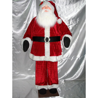 Vickerman 6' Red Velvet Standing or Sitting Santa Unlit. Indoor use only