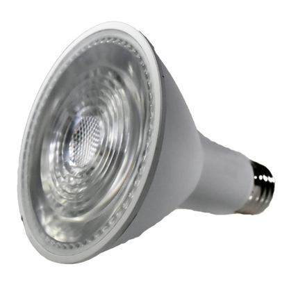 Damar PAR30 LED Long Neck Flood Light Bulb 10W 800 Lumen E26 Medium Base 3000K Soft White Ideal for Track & Recessed Spot Light Bulbs 120V 25° Beam Angle Brushed Aluminum Finish Pack of 3