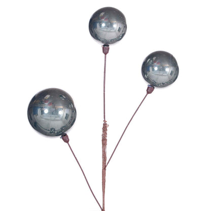 Vickerman 10' Pewter Pearl Branch Ball Wire Garland 10' long and hook for easy hanging.