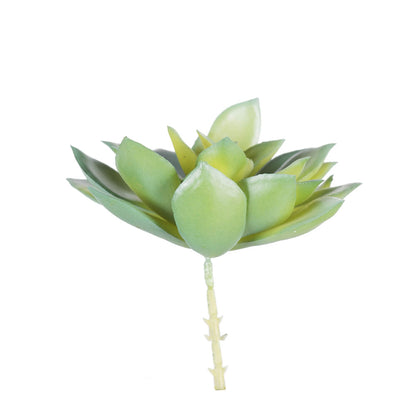 Vickerman 4" Artificial Green/Gray Succulent Pick  Set of 6