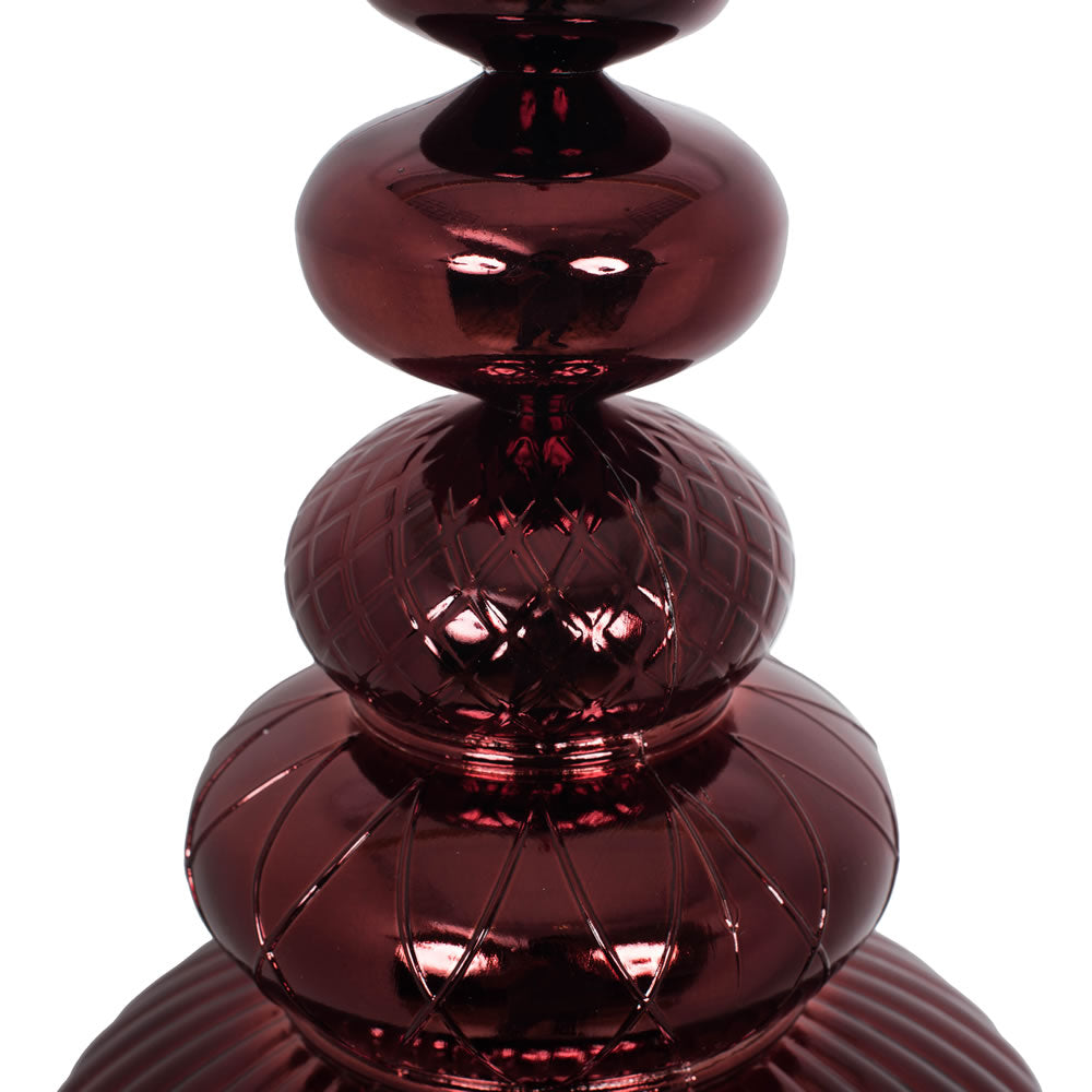 Vickerman 41" Burgundy Shiny Finial Ornament