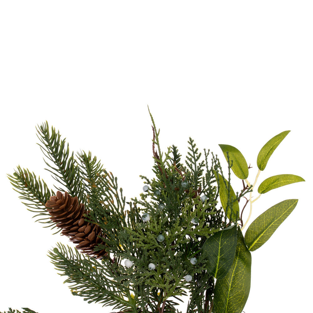 Vickerman 24" Cedar Pine Cone Twig Artificial Christmas Wreath Unlit