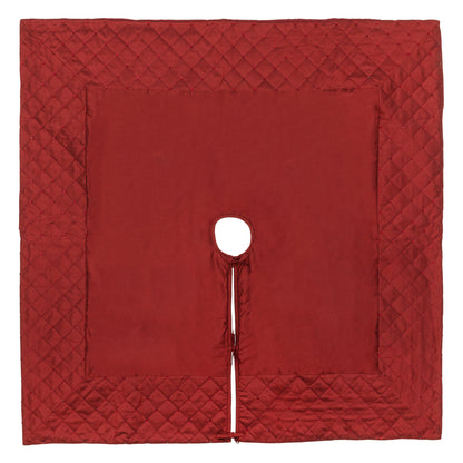 Vickerman 52" Burgundy Quilt Stitch Jewel Christmas Tree skirt