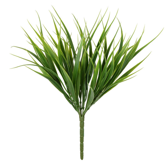 Vickerman 12" Artificial Green Grass Bush 6 per Bag