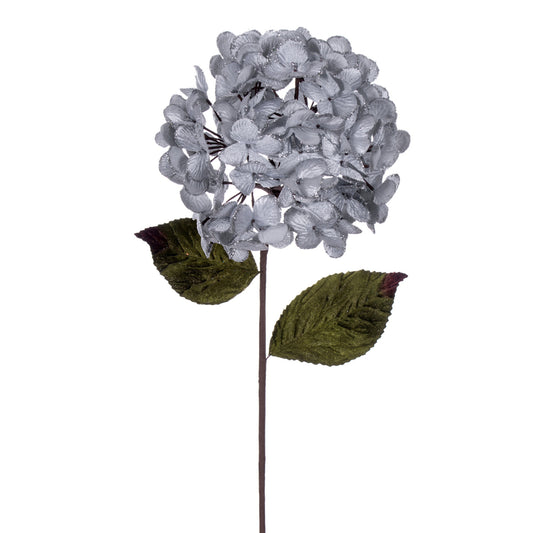 Vickerman 17" Artificial Silver Hydrangea Christmas Spray 3 per bag