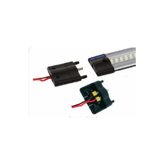 Westgate Plastic Junction Connector For Hard Wiring The LED UC Series Black, Undercabinet Lighting