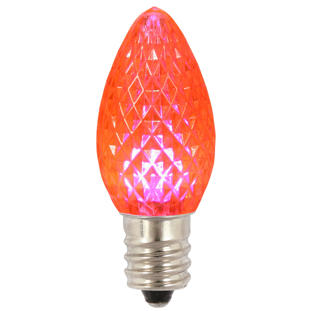 Vickerman C7 LED Pink Faceted Twinkle Bulb bag of 25