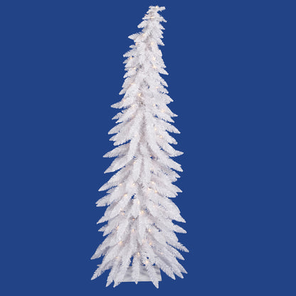 Vickerman 30" White Whimsical Artificial Christmas Tree Warm White Dura-lit LED Lights