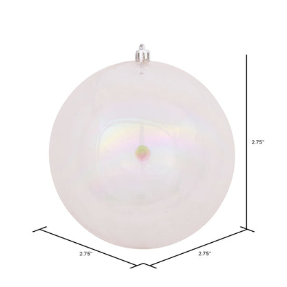 Vickerman 2.75" Clear Iridescent Ball Ornament 12 per Bag