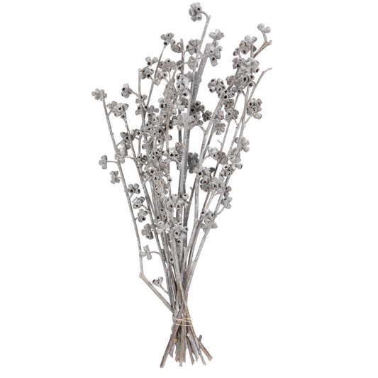 Vickerman Natural Botanicals 13" x 1-3" Red Gum Branch White Washed 14 stems per unit