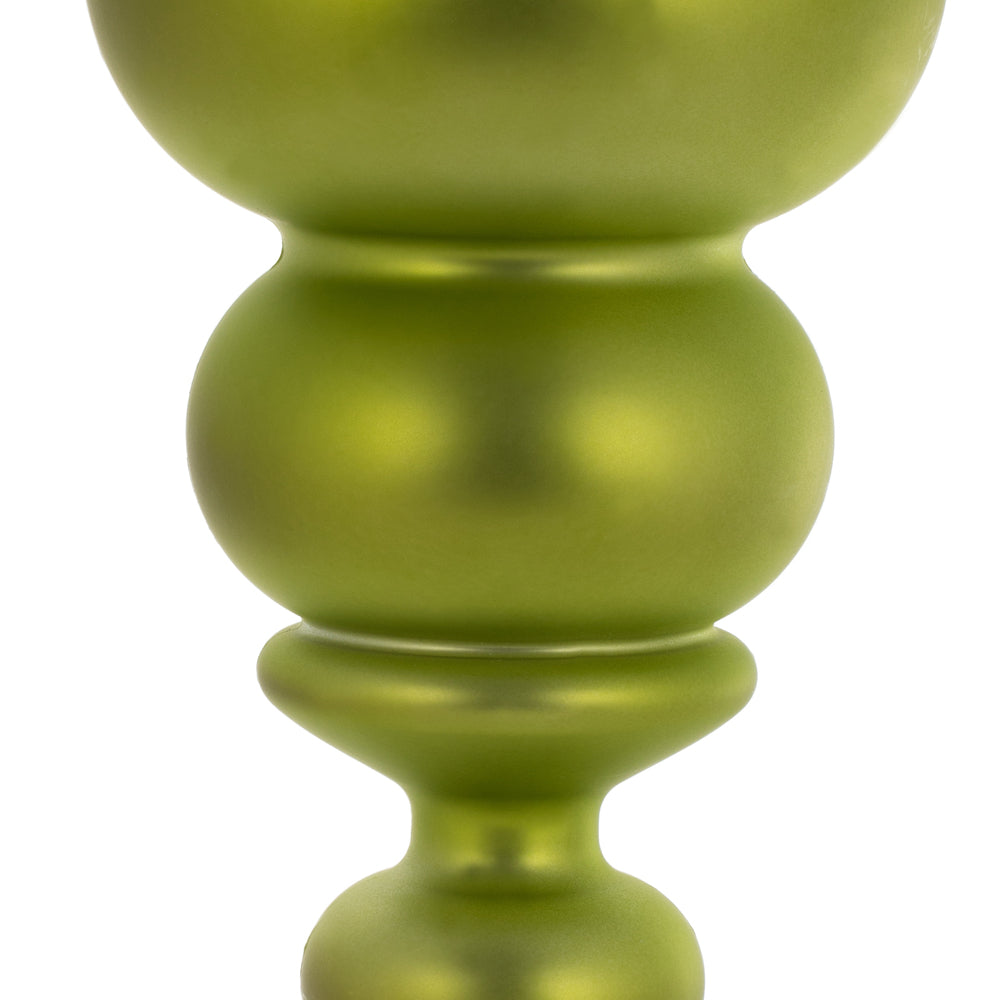 Vickerman 14" Lime Matte Finial Ornament