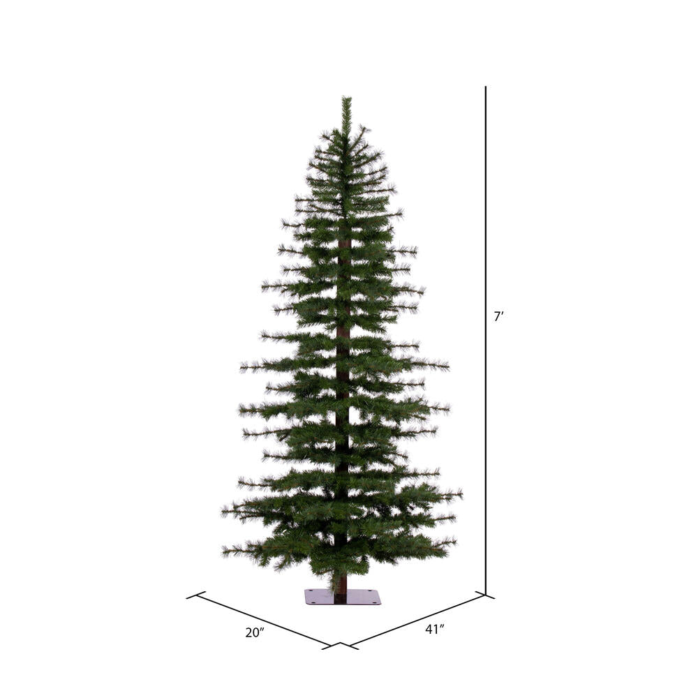 Vickerman 7' Minnesota Pine Half Artificial Christmas Tree Unlit