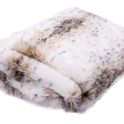 Vickerman 60" Snow Lynx Faux Fur Tree Skirt