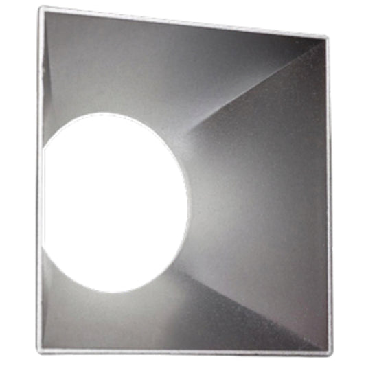 Westgate Lrd Series 4In Square Color Trim - Haze, Residential Lighting, Matte Silver Finish